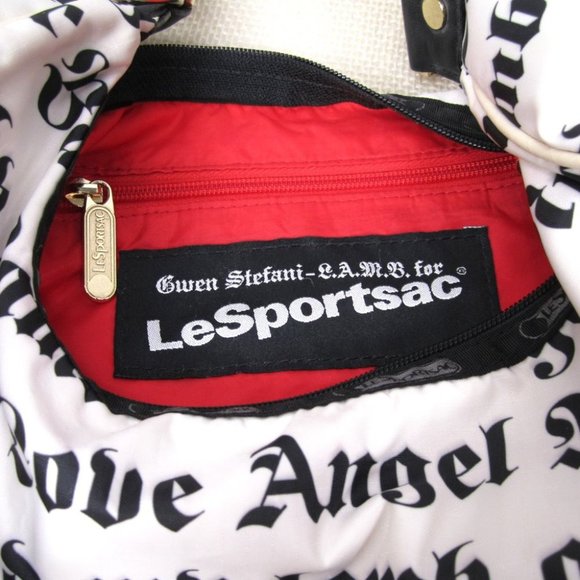 Extremely Rare Vintage L.A.M.B. LeSportsac Large White Hella Hobo - Gwen Stefani - Picture 4 of 11